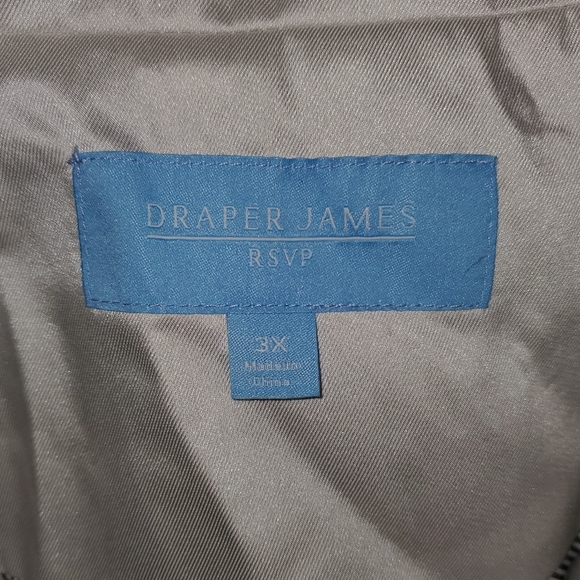 NWT Draper James Boucle White/silver Blazer 3X - Picture 3 of 8